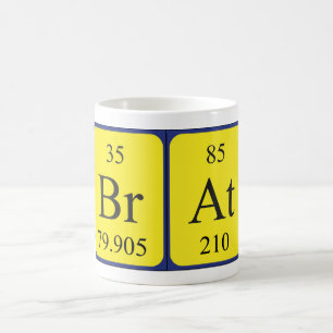 Brat periodic table name mug
