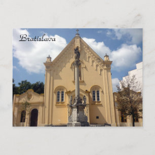bratislava capuchin church postcard