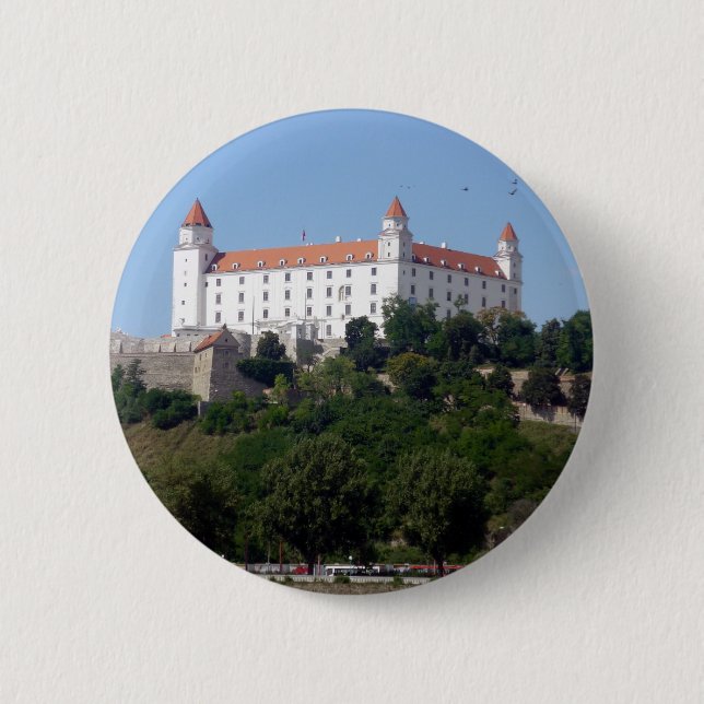 bratislava castle 6 cm round badge (Front)