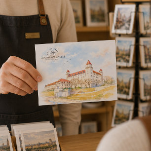 Bratislava Castle, Bratislava, Slovakia, Landscape Postcard