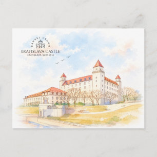 Bratislava Castle, Bratislava, Slovakia, Landscape Postcard