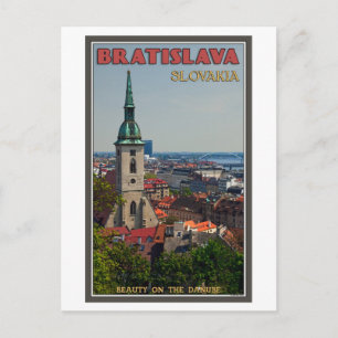 Bratislava Cityscape Postcard