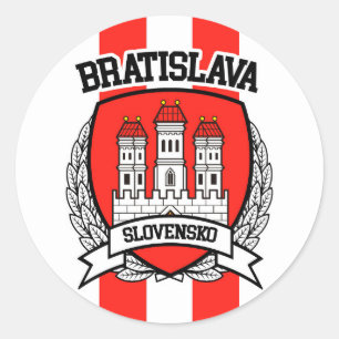 Bratislava Classic Round Sticker