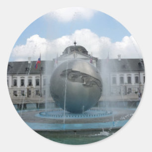 bratislava grassalkovich classic round sticker