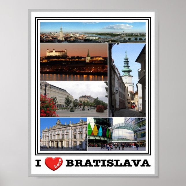 Bratislava - I Love - Slovakia - Poster (Front)