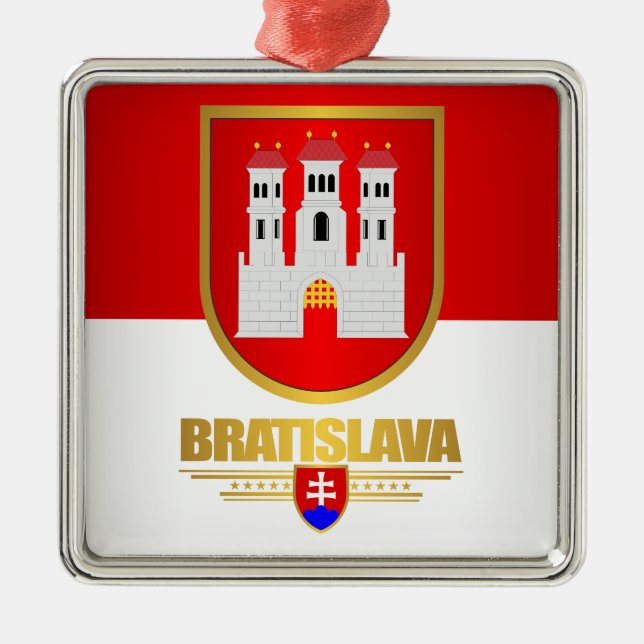 Bratislava Metal Tree Decoration (Front)