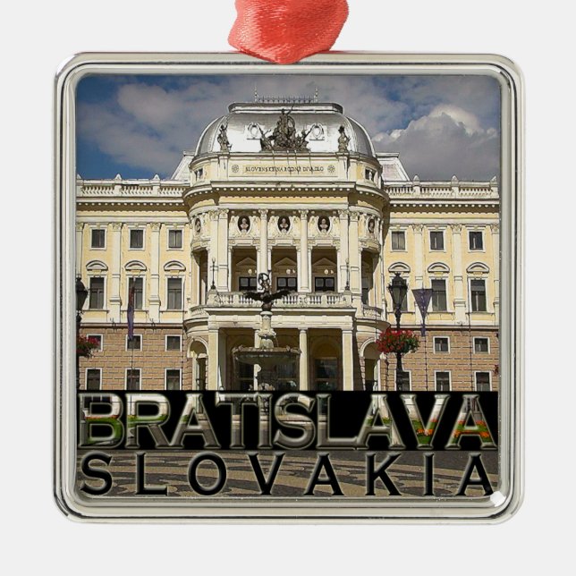 Bratislava Metal Tree Decoration (Front)