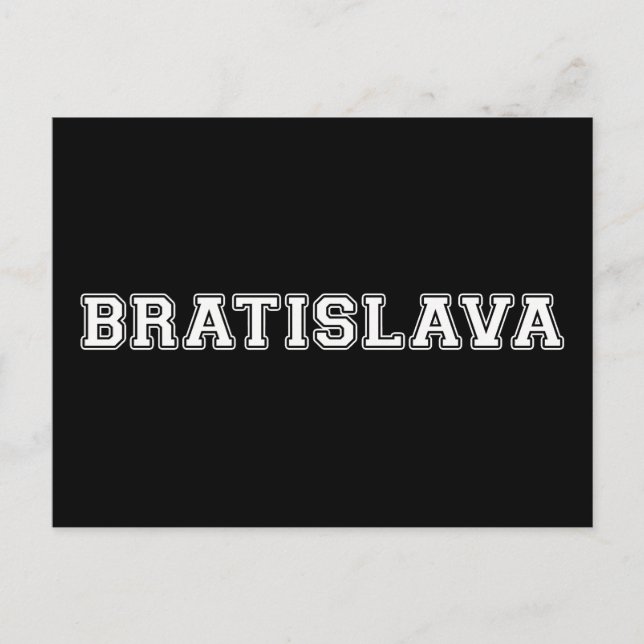 Bratislava Postcard (Front)