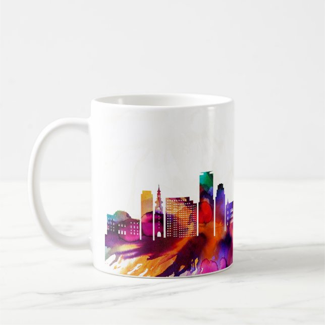 Bratislava Skyline Coffee Mug (Left)