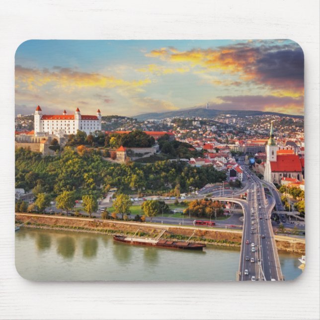 Bratislava, Slovakia Mouse Pad (Front)