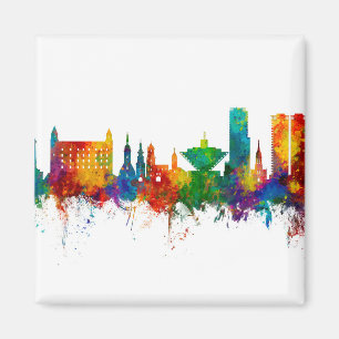 Bratislava Slovakia Skyline Magnet