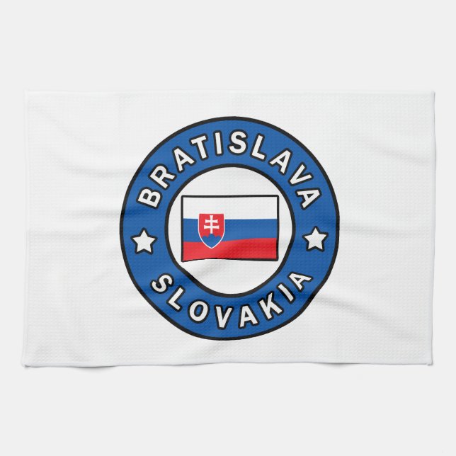 Bratislava Slovakia Tea Towel (Horizontal)