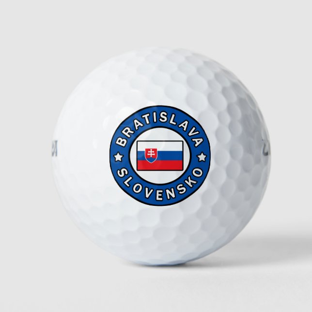 Bratislava Slovensko Golf Balls (Front)