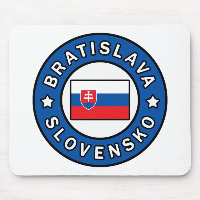Bratislava Slovensko Mouse Pad (Front)
