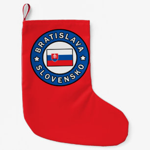 Bratislava Slovensko Small Christmas Stocking