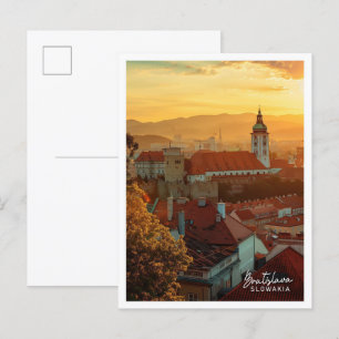 Bratislava Slowakia Art travel famous place Postcard