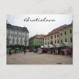 bratislava square postcard