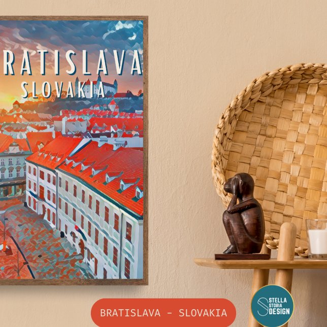 Bratislava, the pearl of the Danube Poster (Bratislava : Passé charmant, avenir prometteur.)