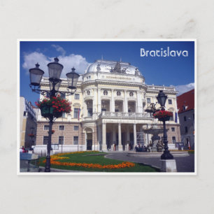 bratislava theatre slovakia postcard