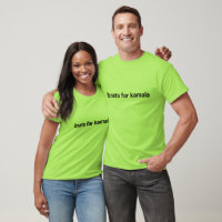Brats for kamala simple modern black lime green