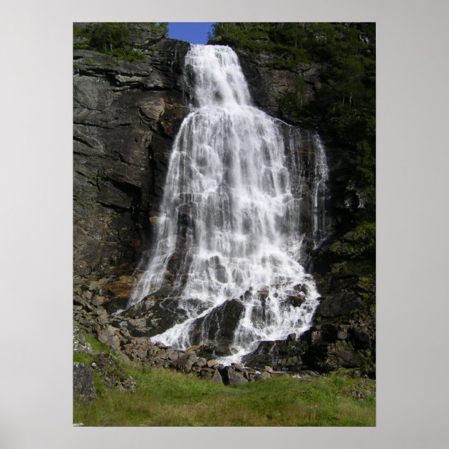 Brattefossen Waterfall Poster (Front)
