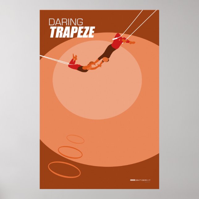 Brattleboro Circus Poster Series - Trapeze (Front)