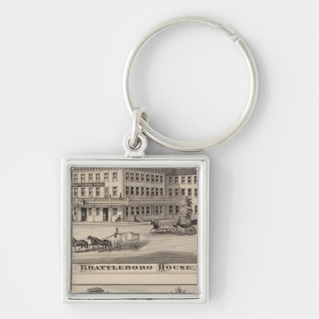 Brattleboro House Key Ring (Front)