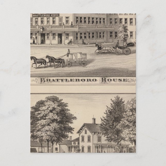 Brattleboro House Postcard (Front)