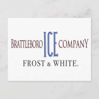 Brattleboro Ice Company Postcard