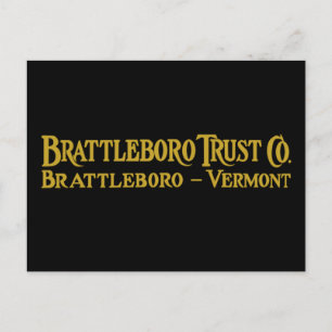 Brattleboro Trust Co., 1918 Logo Postcard