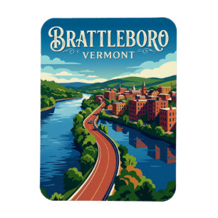 Brattleboro USA Magnet
