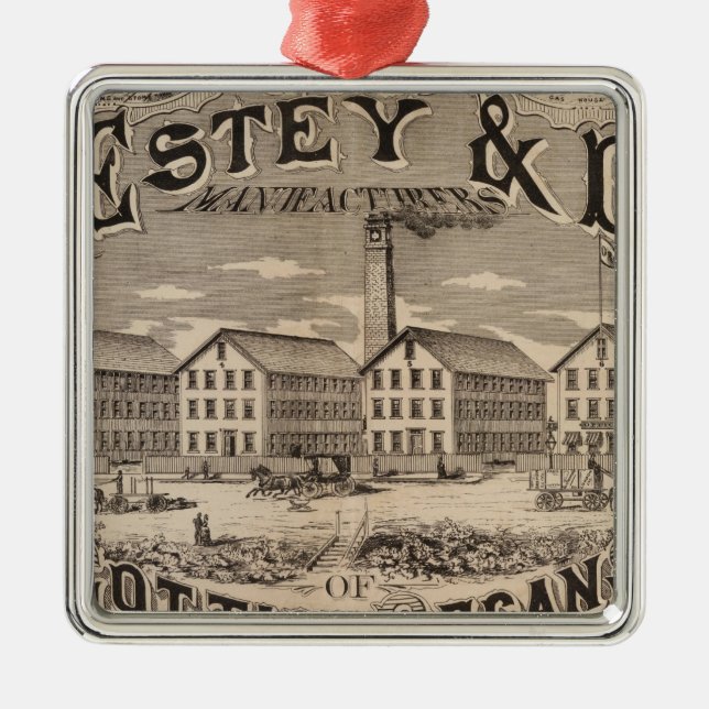 Brattleboro Vermont Metal Ornament (Front)