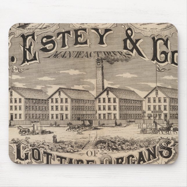 Brattleboro Vermont Mouse Pad (Front)