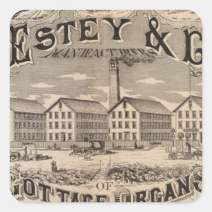 Brattleboro Vermont Square Sticker