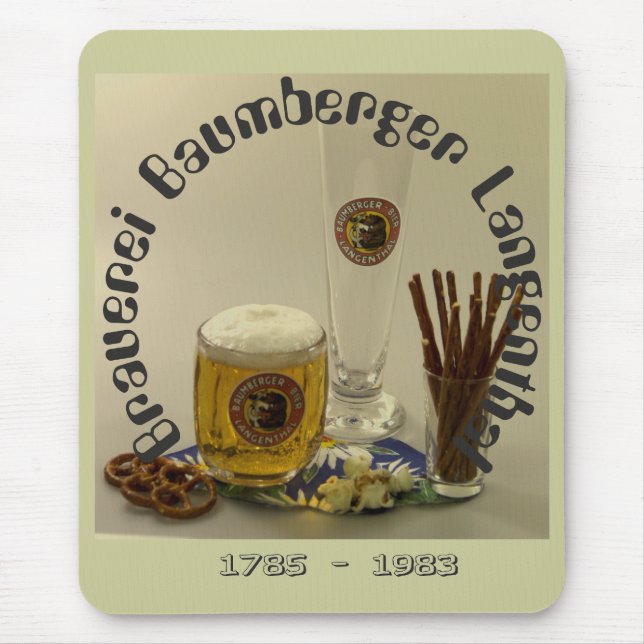Brauerei Baumberger Langenthal Mauspad Mouse Pad (Front)