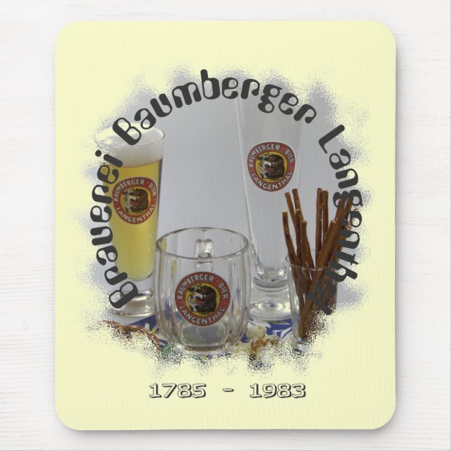 Brauerei Baumberger Langenthal Mauspad Mouse Pad (Front)