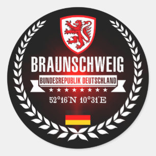 Braunschweig Classic Round Sticker