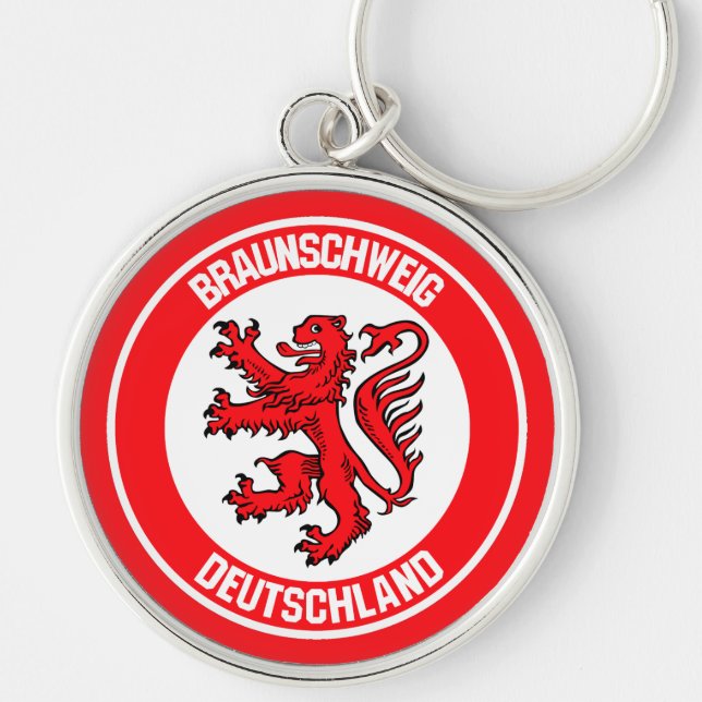 Braunschweig Round Emblem Key Ring (Front)