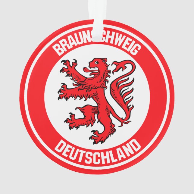 Braunschweig Round Emblem Ornament (Back)