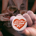 Braut Und Team Braut Bachelorette Retro Heart 3 Cm Round Badge<br><div class="desc">Braut Und Team Braut Bachelorette Retro Heart button
Vintage Bride To Be Bride's Maid BrideTribe</div>