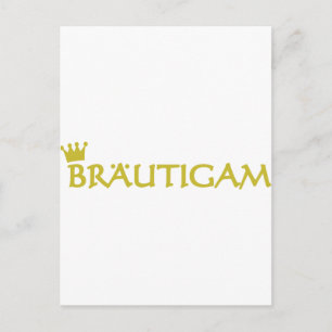 Bräutigam icon postcard