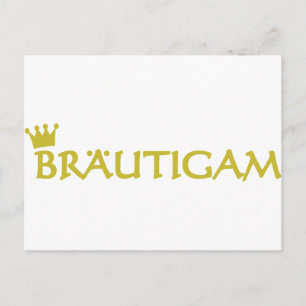 Bräutigam icon postcard