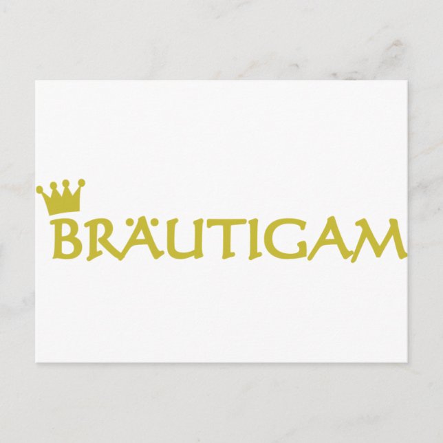 Bräutigam icon postcard (Front)