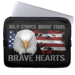 Brave American Hearts Laptop Sleeve