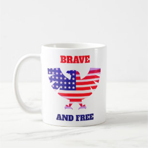 Brave And Free USA Coffee Mug