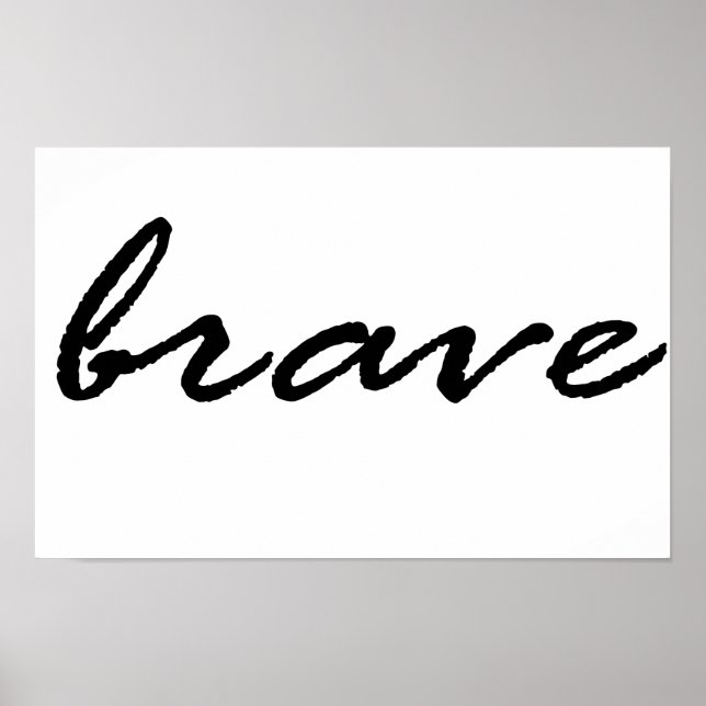Brave, be brave poster (Front)