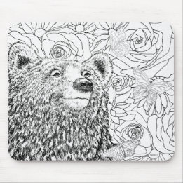 Brave Bear Mouse Pad