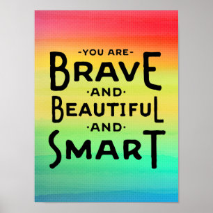 Brave, Beautiful and Smart Wall Art