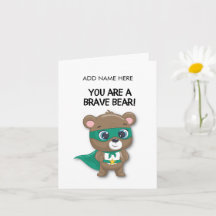 Brave card for child in hospital