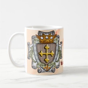 Brave Family Crest Surname Coffee Mug